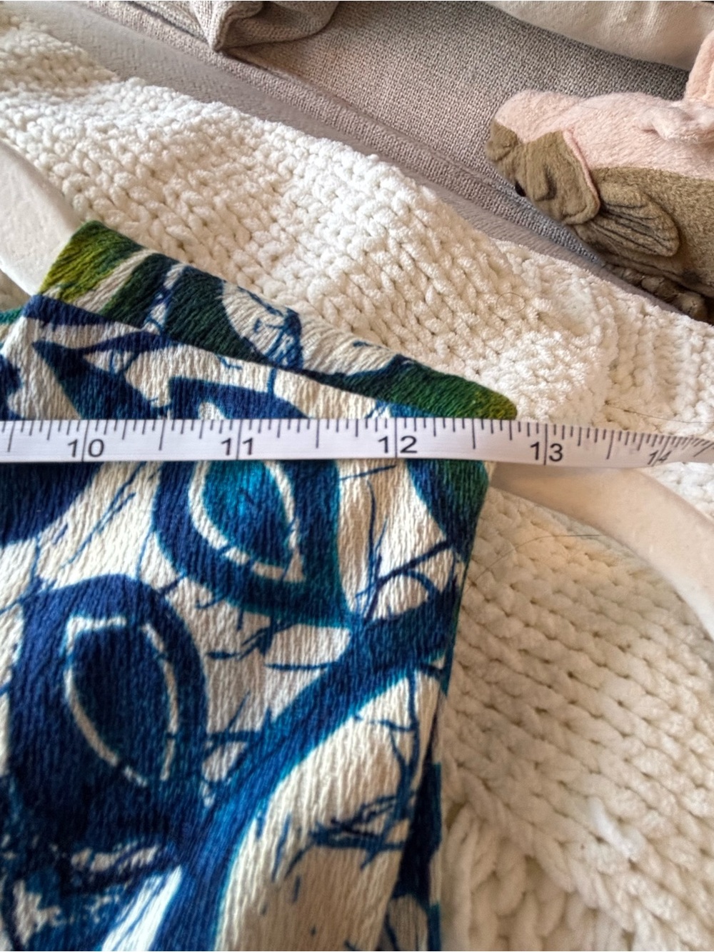 Vintage Hawaiian Sleeveless Floral Wrap Mini Dress in Blue & Green - Picture 6 of 7